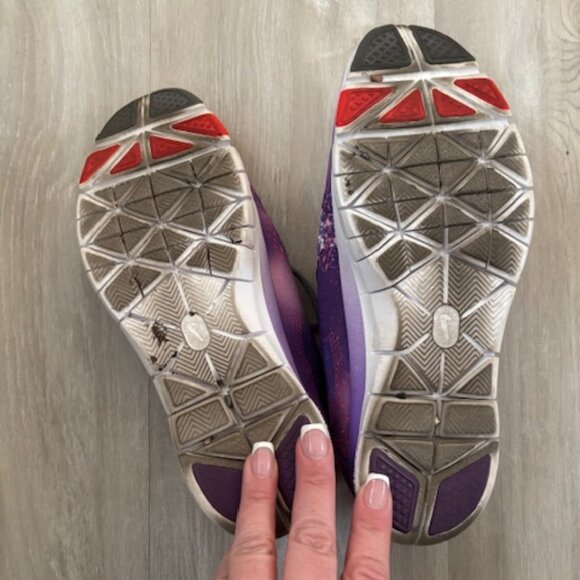 Nike Free 5.0 TR Fit 4 PRT White Purple Crimson Anthracite 629832-101 Womens 9 - Picture 4 of 5